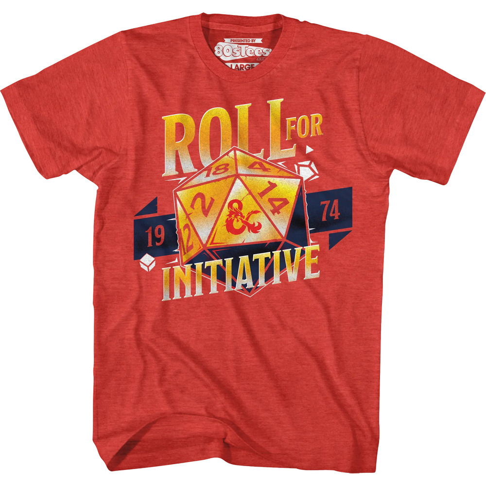 Roll For Initiative 1974 Dungeons Dragons Tshirt